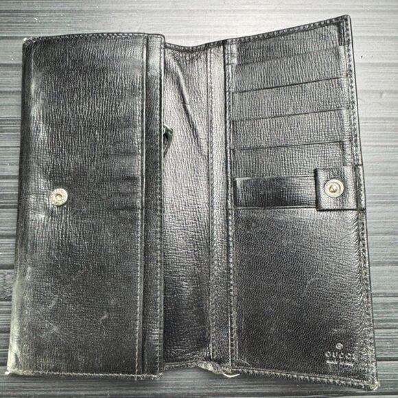 Gucci G Black Leather Long Organizer - Picture 5 of 7